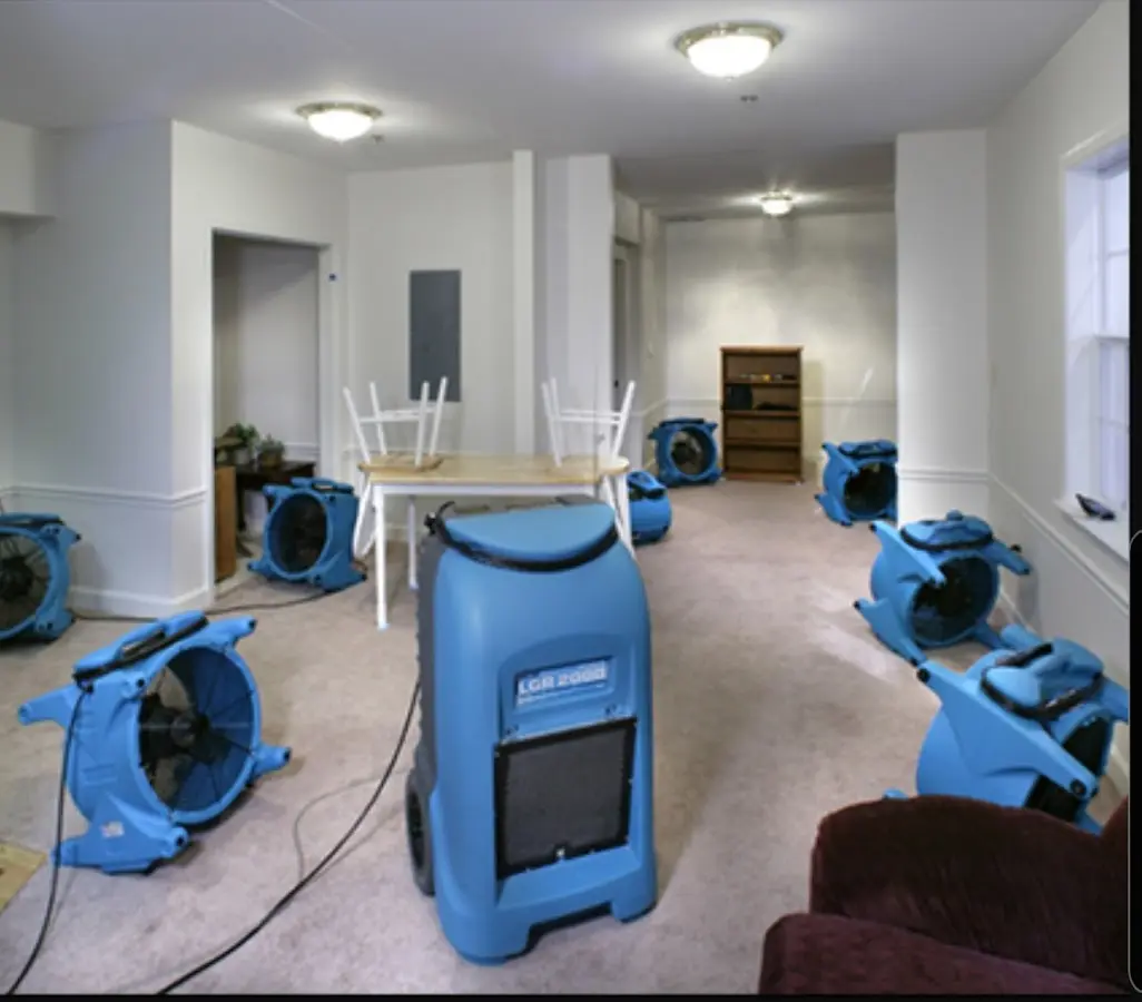 Air movers and dehumidifier setup for Water Extraction & Removal in Wawarsing