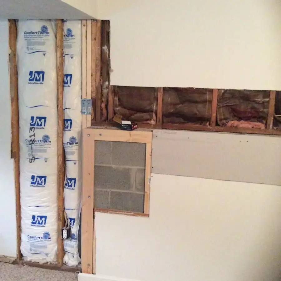 Wall insulation replacement during Structural Drying in Wawarsing